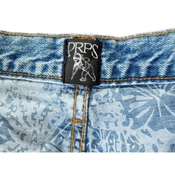 PRPS Women's Sz 29 AMX High Waist Skinny Taper Jeans Reverse Pockets Distressed - Picture 6 of 12